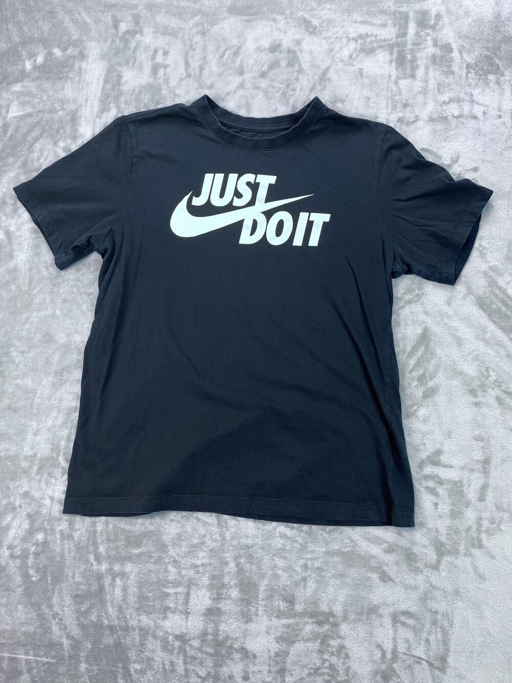 Nike Just Do It Crewneck Tee Large Dark Gray